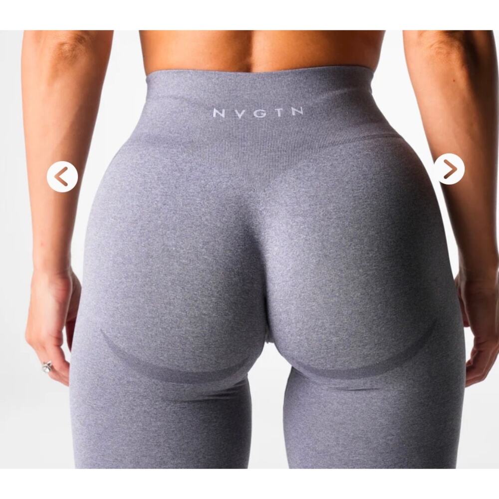 NVGTN Grey Seamless Contour Leggings Size S